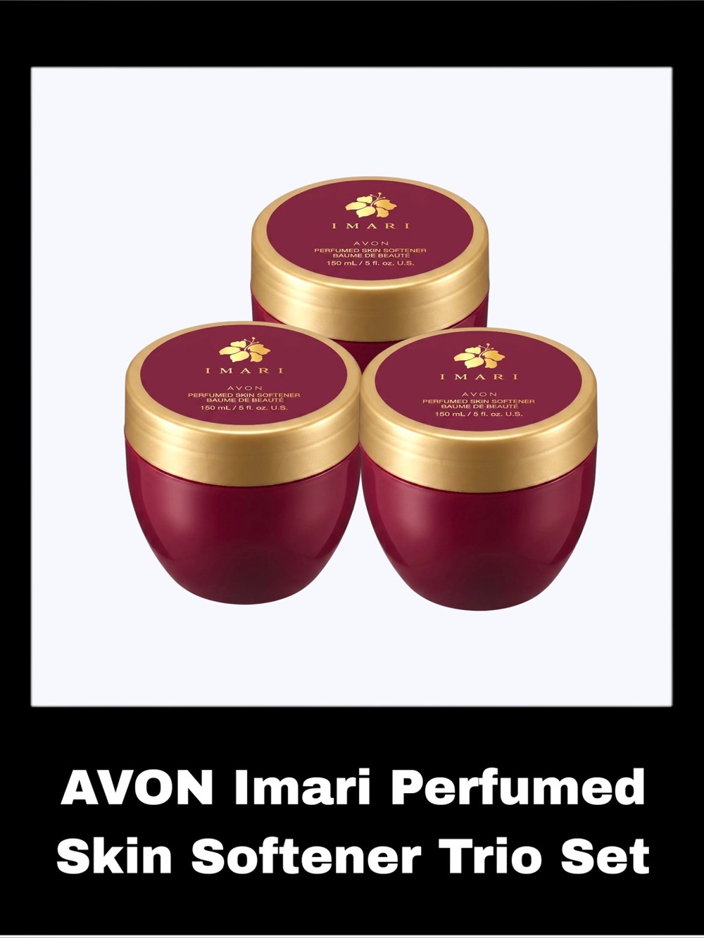 AVON Imari 5.0 Fluid Ounces Perfumed Skin Softener Trio Set